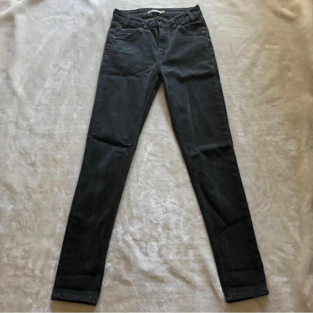 Levi's Vintage 721 High Rise Grey Skinny Jean Orange Tab Size 25 - Picture 3 of 11